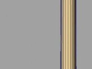 greek ionic long column 3D Model