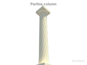 parthia column 3D-Modell