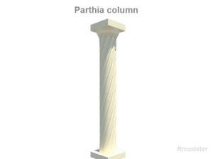 parthia column 3D-Modell