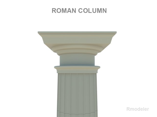 roman column Modello 3D .c4d .max .obj .3ds .fbx .stl .blend 
