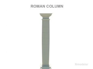 coluna romana Modelo 3D