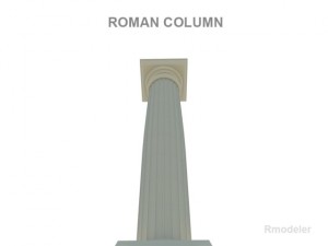 roman column Modello 3D