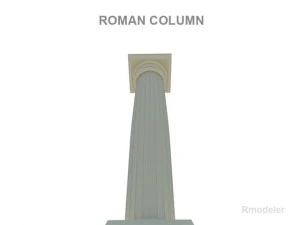 coluna romana Modelo 3D