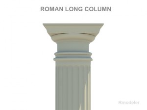 roman long column 3D मॉडल