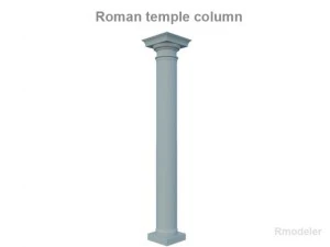 roman temple column 3D Model