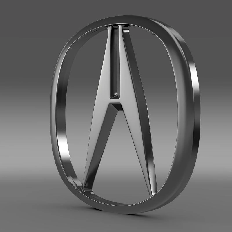 acura logo 3D Model .c4d .max .obj .3ds .fbx .stl .blend 