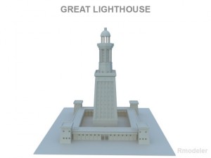 great light house of alexandria 3Dモデル