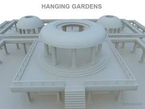 jardines colgantes de babilonia Modelo 3D