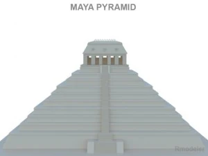 pirâmide maia Modelo 3D