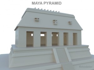 maya pyramid 3Dモデル