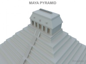 maya pyramid 3Dモデル