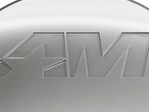 American Muscle logo 3D Model
