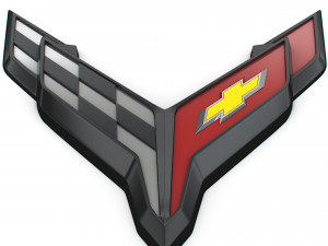 Corvette logo Modelo 3D
