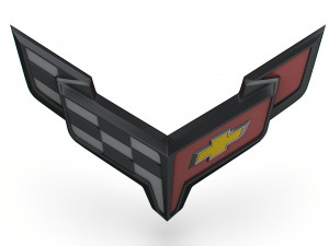 Corvette logo Modelo 3D