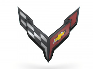 Corvette logo Modelo 3D