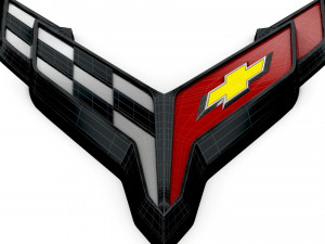 Corvette logo Modelo 3D