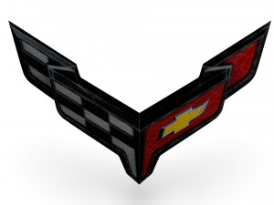 Corvette logo Modelo 3D