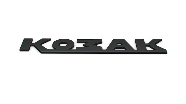 Kozak logo Modelo 3D .c4d .max .obj .3ds .fbx .stl .blend 