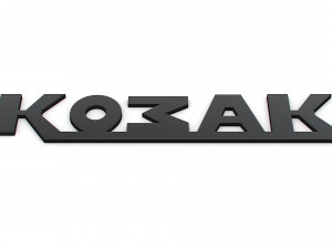 Kozak logo Modelo 3D