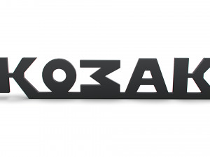 Kozak logo Modelo 3D