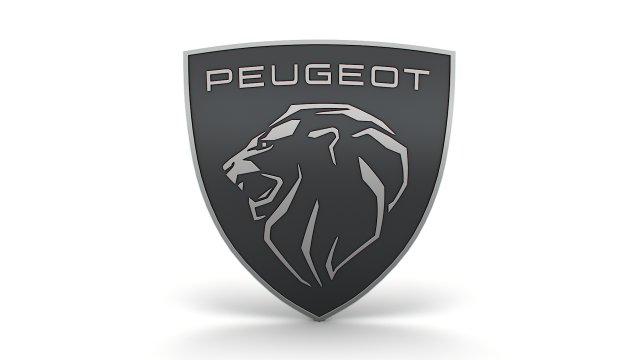 Image à colorier Logo Peugeot