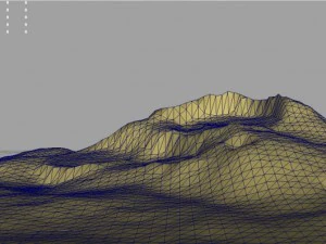 3d terrain crater 3D Model