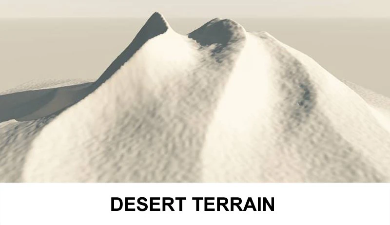 3d terrain desert 3D Model .c4d .max .obj .3ds .fbx .stl .blend 