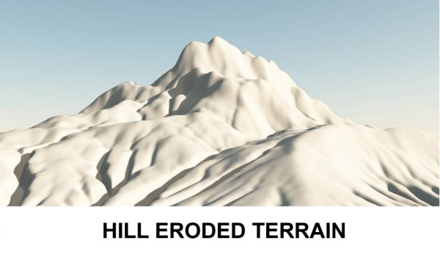 3d terrain eroded hill 3D Model .c4d .max .obj .3ds .fbx .stl .blend 