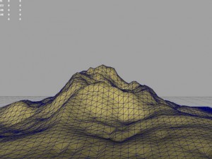 3d terrain eroded hill 3D Model