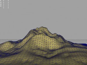 3d terrain eroded hill 3D Model