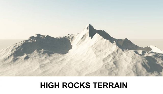 3d terrain high rocks 3D-Modell .c4d .max .obj .3ds .fbx .stl .blend 