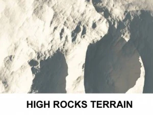 3d terrain high rocks 3D Model