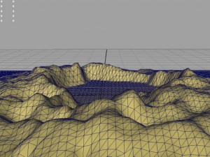 3d terrain mountain lake 3D Модель