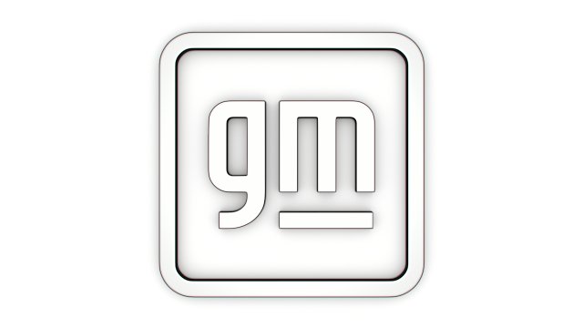 GM logo Modelo 3D .c4d .max .obj .3ds .fbx .stl .blend 