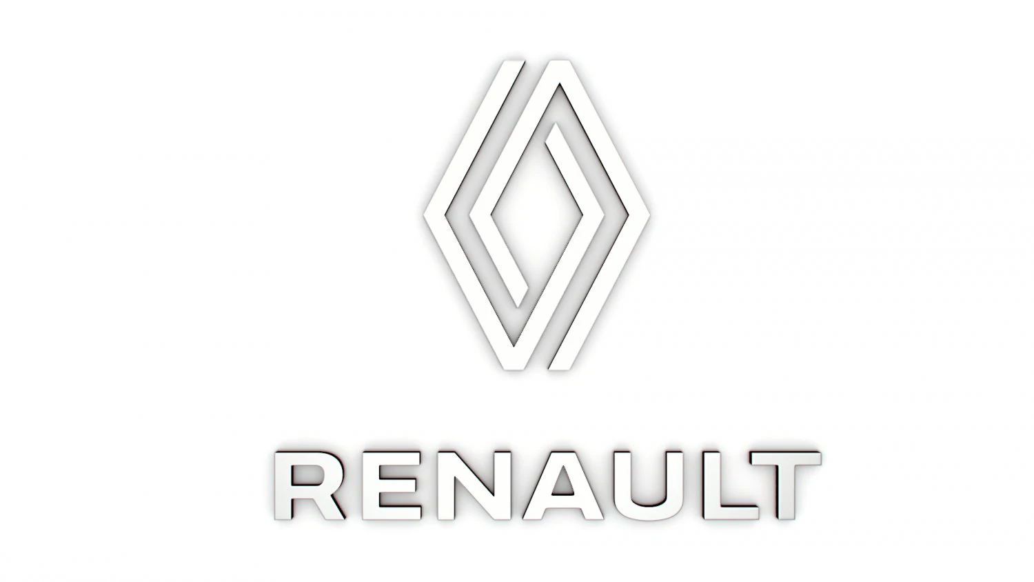 Renault logo 3D Model .c4d .max .obj .3ds .fbx .stl .blend 