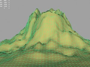 3d terrain volcano 3D Model