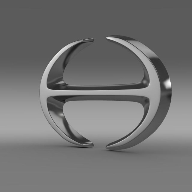 hino logo 3D-Modell .c4d .max .obj .3ds .fbx .stl .blend 