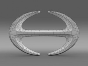 hino logo 3D-Modell