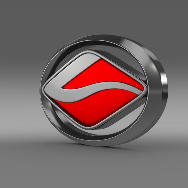 land wind logo 3D Model .c4d .max .obj .3ds .fbx .stl .blend 