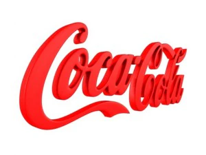 coca cola 3d logo 3D Model