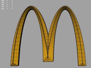mcdonalds 3d logo Modelo 3D