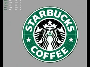 Starbucks 3D-logo 3D Model