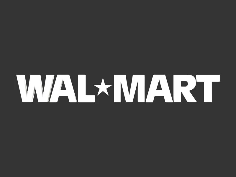 walmart 3d logo 3D Model .c4d .max .obj .3ds .fbx .stl .blend