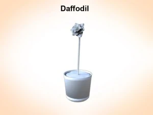 gele narcis 3D Model