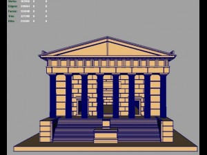 wall street federal hall 3d 3D Model