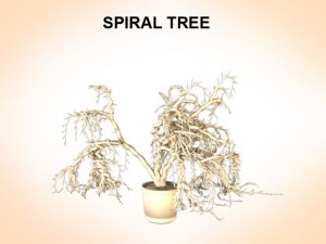 spiral tree Modelo 3D