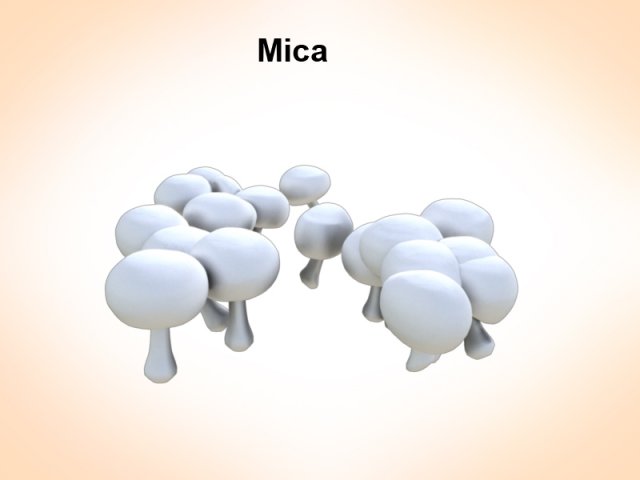 mica mushrooms 3D 모델 .c4d .max .obj .3ds .fbx .stl .blend 