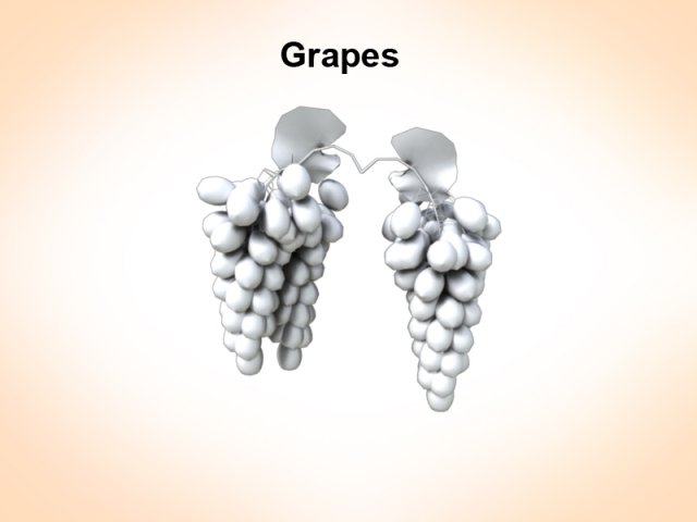 bunch of grapes Model 3D .c4d .max .obj .3ds .fbx .stl .blend 