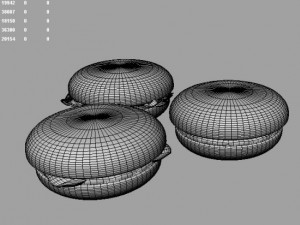 humburger 3D 모델