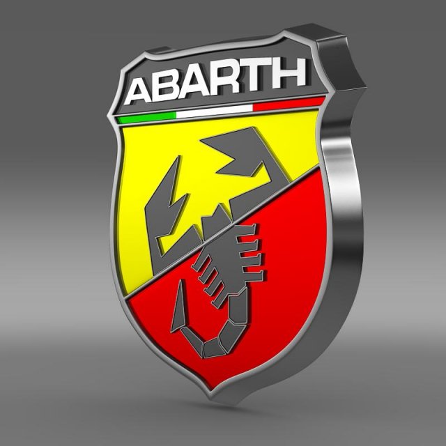 abarth logo Modelo 3D .c4d .max .obj .3ds .fbx .stl .blend 